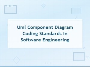 Uml Component Diagram Coding Standards for Software Engineering